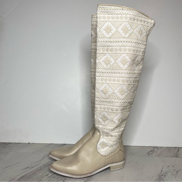 Free People Bren Crochet Slouch Tall Boot 37 - Picture 14 of 14